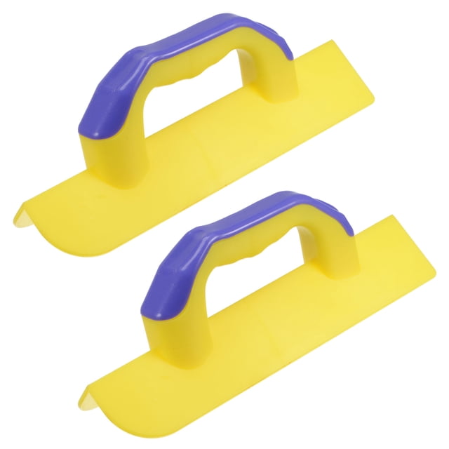 Unique Bargains Outside Corner Trowel 3.3 Inch Plastic Drywall Corner Knife Tool, Yellow 2 Pack
