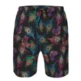 thumbnail image 3 of Logiee Feathers And Butterflies Print Mens Swim Trunks Quick Dry Board Shorts,Breathable Hawaii Beach Shorts Swimwear Bathing Suits-XX-Large, 3 of 6