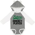 thumbnail image 3 of Inktastic Future Cricket Player Boys Long Sleeve Baby Bodysuit, 3 of 5