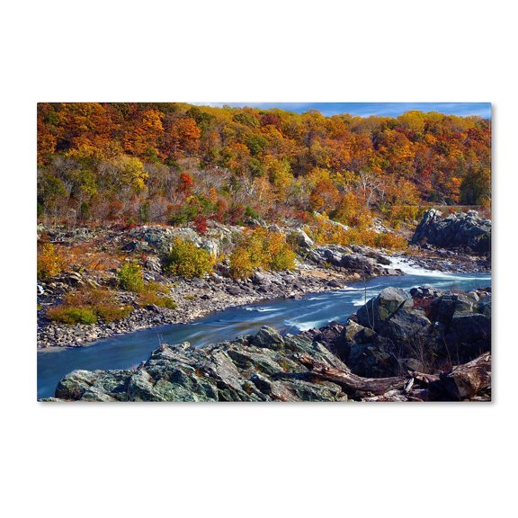 Trademark Fine Art "Potomac Autumn" Canvas Art by CATeyes