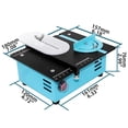 thumbnail image 2 of Mini Table Saw 12-24V 96W Electric Saw Cutter Multi-func Woodworking Lathe Saw Bench Adjustable Cutter for Wood Plastic Acrylic ,Efficient Cutting, 2 of 11