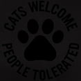 thumbnail image 3 of CafePress - Cats Welcome People Tolera Women's Classic T Shirt - Women's Traditional Fit Dark T-Shirt, 3 of 4