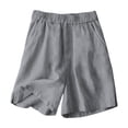 thumbnail image 5 of FAVIPT Kids 2 Piece Outfits Summer Sleeveless Spaghetti Strap Tank Top Straight Leg Short Pants Casual Solid Cute Beach Sets Gray,7 Years, 5 of 9