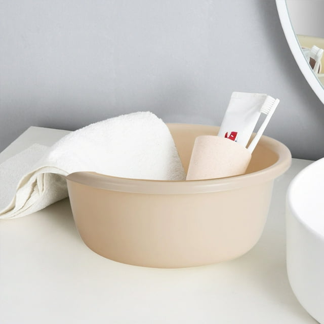 Household Plastic Basin, Thickened Multipurpose Washbasin for Laundry and Foot Soaking, Durable Food-Grade Washing Tub for Kitchen Vegetables and Dormitory Daily Use, Easy Clean Storage