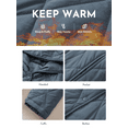 thumbnail image 6 of SHEWIN Lightweight Puffer Jackets for Women Hooded Quilted Jacket Fall Winter Long Coat Casual Business Button Down Outerwear, 6 of 10