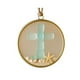 thumbnail image 2 of Ornamento de Navidad con concha de mar Blanco, Marco Redondo Dorado, Decoración de Playa, Accesorio para Hogar, Adornos de Navidad, Ornamento de Otoño, para Sala de Estar, Marco de Madera,, 2 of 4