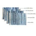 thumbnail image 5 of Perilla Home Natural Chindi Jute Placemats Set of 4 Vintage Boho 13x19 Inch Table Mats for Kitchen Dining Home Decor Rectangle Denim Blue Stripe Rustic Placemat, 5 of 6