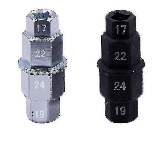 Llave de desmontaje especial para eje de rueda delantera de motocicleta, manguito hexagonal, herramienta universal de reparación de motocicletas, plateada