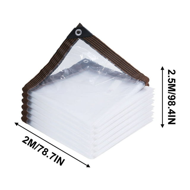Plastic Rainproof Film 6 Transparent Thickened Marginal Rain Cloth foreign Insulation Film Windproof Succulent Flowers Cold