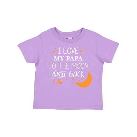 

Inktastic I Love My Papa to the Moon and Back Gift Toddler Boy or Toddler Girl T-Shirt