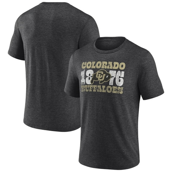 Men's Charcoal Colorado Buffaloes Established Tri-Blend T-Shirt