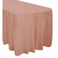 thumbnail image 2 of The Great American Store Cotton 8ft Rectangle Fitted Plum Tablecloth With Pleated Table Skirt for Party Table Decoration, Banquet Tablecloth, Wedding Tablecloths (L96"x W24" x H29"), 2 of 3