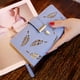 thumbnail image 5 of Cartera de mujer, bolso de mano largo de moda, billetera con hebilla y cremallera con hojas huecas, bolso de mujer, 5 of 6