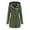 Army Green, variant on Fartey Women Military Anorak Jackets Zip Up Snap Button Hooded Parka Safari Utility Coats Waterproof Windbreaker Outdoor Hiking Drawstring Trench Coats