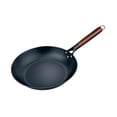 thumbnail image 3 of Luzkey Wok Pan Frying Pan Cookware Universal Cooking Wok Uncoated Stir Fry Pan Iron Wok for Kitchen Cooker Stoves Electric Induction 33cm, 3 of 8