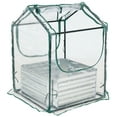 thumbnail image 3 of Sunnydaze 2' x 2' x 3' Outdoor Mini Greenhouse with Metal Raised Garden Bed, Clear, 3 of 10