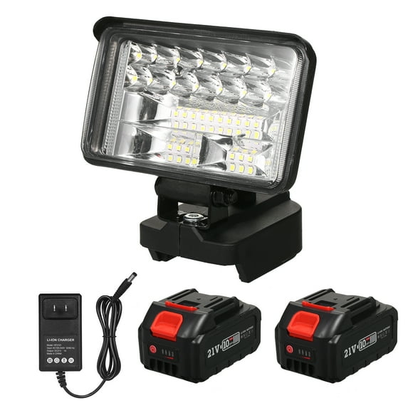 Amdohai 4 Inch LED Work Light for 21V Lithium Batteries Super Bright Outdoor Lighting 180 Degree Rotation Light Portable Handheld Flashlight for Camping Hiking Emergency