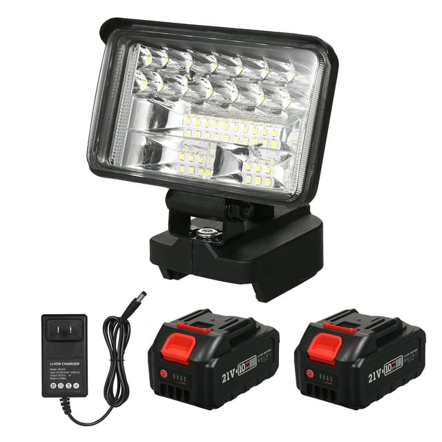 Amdohai 4 Inch LED Work Light for 21V Lithium Batteries Super Bright Outdoor Lighting 180 Degree Rotation Light Portable Handheld Flashlight for Camping Hiking Emergency