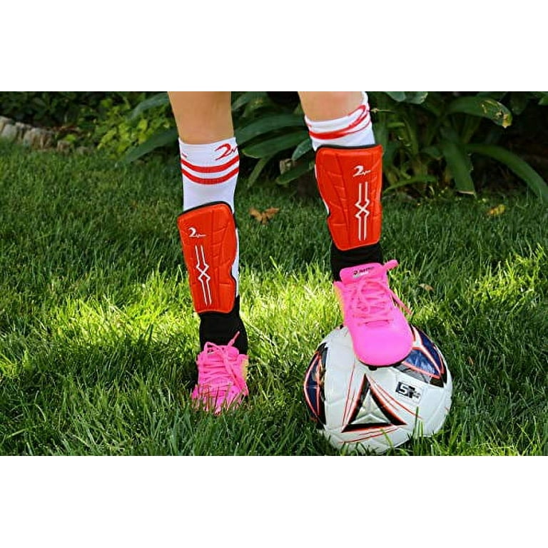 Combination Set Kids Soccer Shin Guards with Adjustable Straps