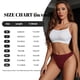 thumbnail image 5 of Fotbe Burgundy Floral Tanga Sin Costuras para Mujer con Estampado – Panties Invisibles, Transpirables y Cómodos para Uso Diario-Medium, 5 of 6