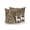 Brown, variant on Winter Red Snowflake Outdoor Throw Pillow with Insert, 18"x18" Christmas Country Farmhouse Buffalo Check Waterproof Decorative Square Patio Pillows for Small Patio Chairs, Balcony, Couch