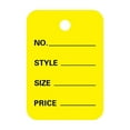 thumbnail image 2 of 100Pcs Price Tags, 2x1.4in Clothing Price Labels Blank Merchandise Marking Tags Size Style Price Perforated Paper Hang for Retail Store Display,Yellow, 2 of 9