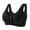 Black, variant on Bras For Older Women Front Closure No Underwire Full Coverage Bralette For Sagging Breasts Comfort Bra