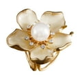 thumbnail image 1 of Scarf Buckle Shirt Ring Clip Slide-on Scarf Ring Flower Sun Rhinestone Scarf Buckle Clothing Accessory for Dates Parties Events, 1 of 8