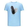 thumbnail image 5 of NuoCaiYun Fashionable Men'S Tops Casual Printed Short Sleeve Round Neck Summer Fall Blouses, 5 of 5