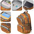 thumbnail image 4 of Paisley and Floral Red Pattern Cute School Backpack Bag with Padded Back and Adjustable Shoulder Straps 16.9 X 12.6 X 5.9 Inches, 4 of 5