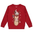 thumbnail image 3 of Pink Angel Girls’ Christmas Sweatshirt – Cozy Fleece Holiday Pullover – Festive Winter Top for School, Parties & Photos – Red Reindeer- Sizes 14, 3 of 8