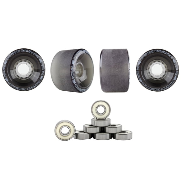 Bigfoot Longboard Wheels Stoneground Pathfinders 70mm 80a Black Abec 9 Bearings