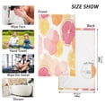 thumbnail image 6 of Yayeee 100% Cotton Hand Towels for Bathroom 16" x 28" Soft Absorbent Kitchen Towel, Pink Floral Orange, 6 of 7