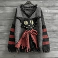 thumbnail image 4 of New autumn and winter women's V-neck sweatshirt imitation wool, 4 of 6