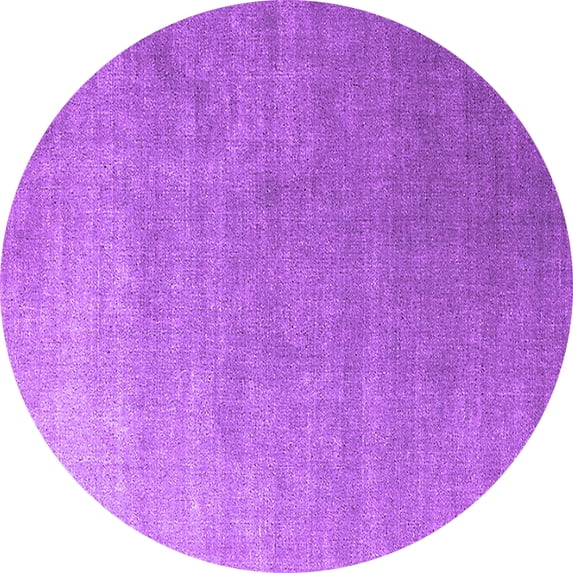 Ahgly Company Indoor Round Oriental Purple Industrial Area Rugs, 8' Round