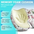 thumbnail image 5 of Premium Butterfly Pattern Memory Foam Seat Cushion Ergonomic Chair Pad for Office Chair, Car, Airplane & Bleachers Sciatica, Tailbone Hip & Back Pain Relief - Chair Cushion for Long Office Workers., 5 of 5