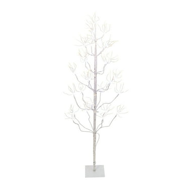 Gerson 4 ft H Electric White Birch Tree With 336 Warm White & Cool White LED Lights