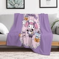 thumbnail image 6 of MY MELODY Throw Blanket Cute Flannel Anime for Girls Boys Men Women, 6 of 7