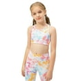 thumbnail image 3 of Print Kid Wide shoulder Running vest Sports bra Yoga sports Tie-dye Sports Underwear, 3 of 9