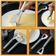 thumbnail image 5 of WHAMVOX  3 Pcs Cut Stainless Steel Butter Knife Household Cheese Slicer Corner Tool 3pcs, 5 of 8