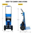 thumbnail image 3 of Rocita Hand Trucks - 880lbs Capacity Electric Hand Trucks 1200W Heavy Duty Stair Climber Trolley with 4M Safety Rope for Moving Furniture Logistics Warehouse, 3 of 10