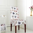 thumbnail image 6 of ZICANCN Cute Doodle Hearts Chair Protectors Seat Covers , Dining Chair Slipcovers 1 Piece for Dining Room Hotel Kitchen, 6 of 8
