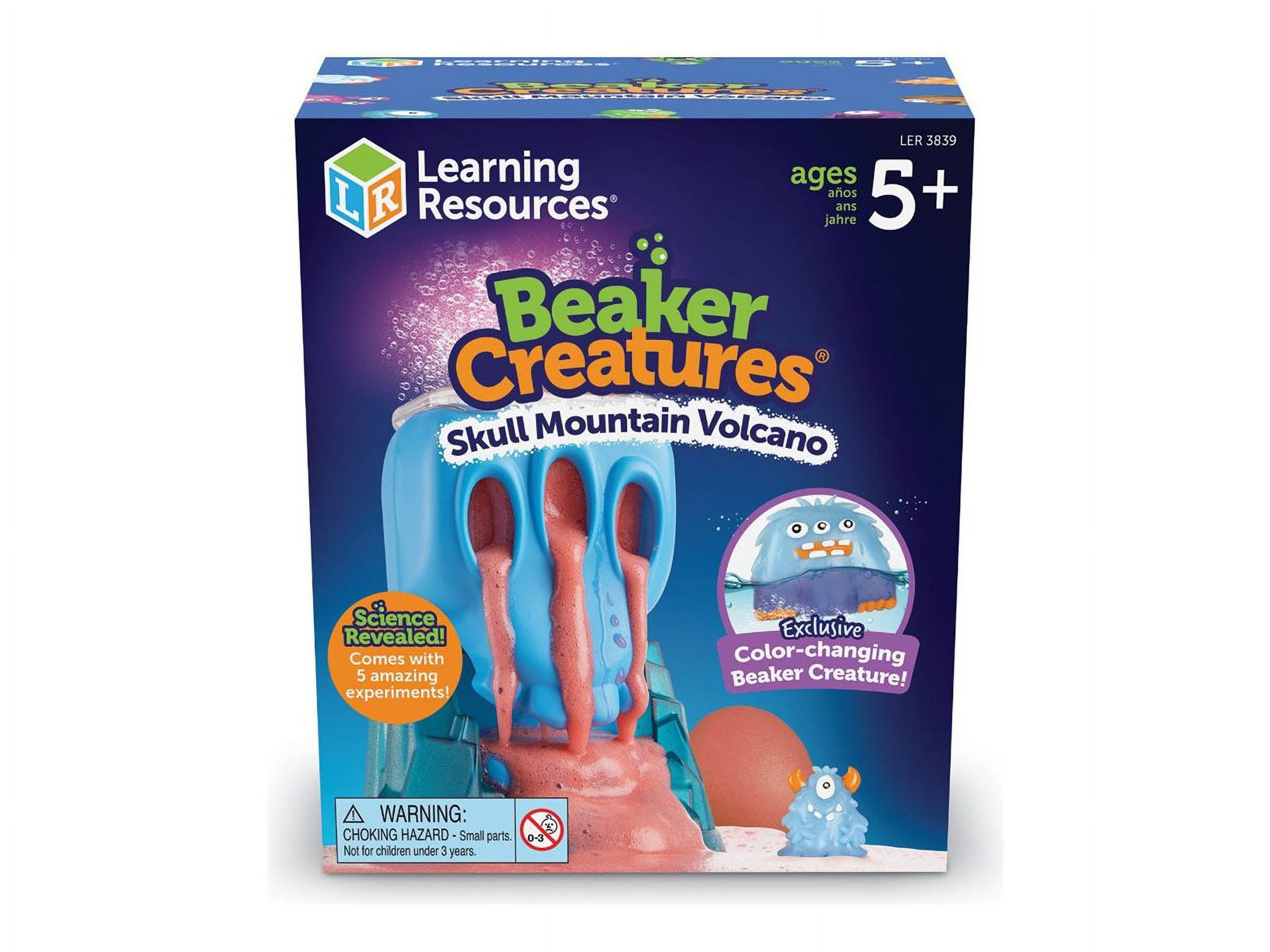 Learning Resources Vulcano a Teschio Beaker Creatures, Kit scientifico STEM per Bambini, Kit di Chimica per Bambini, dai 5 Anni in avanti