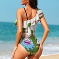 thumbnail image 4 of My Singing Monsters Women's One Piece Swimsuits Ruffle Swimwear Bathing Suits Tummy Control Swim Suit S, 4 of 6