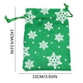 thumbnail image 3 of Gnmfd Christmas Snowflake Gift Bag Linen Candy Bag, Holiday Party Favor Bag for Treats Small Gifts, Seasonal Decorations for Christmas Holiday Party, Tree Ornaments and Gift Wrapping, 3 of 5