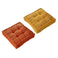 thumbnail image 1 of Paquete de 2 alfombrilla para silla shamjiam Cojín de asiento de patio de oficina amarillo y naranja, 1 of 8