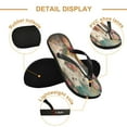 thumbnail image 3 of YAZAOOSummer Flip Flops Creatively Twin Blossoms Of Fur Simple Beach Sandals, 3 of 8