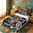 thumbnail image 5 of meiyoeat cute Western Dachshund Twin Sheets,Kawaii Dog Print Bedding,3-Piece,1 Fitted Sheet and 1 Pillowcase, 5 of 6
