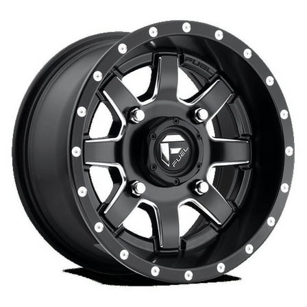 Fuel UTV Aluminum Rim D538 MAVERICK 14X7in Matte Black Milled Finish, D5381470A654