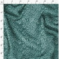 thumbnail image 3 of Soimoi Block Print Print,Cotton Poplin, Sewing Fabric Sold by The Yard 42 Inch Wide,Sewing Craft Quilting/Quilt Making Fabric, Olive Green, 3 of 6